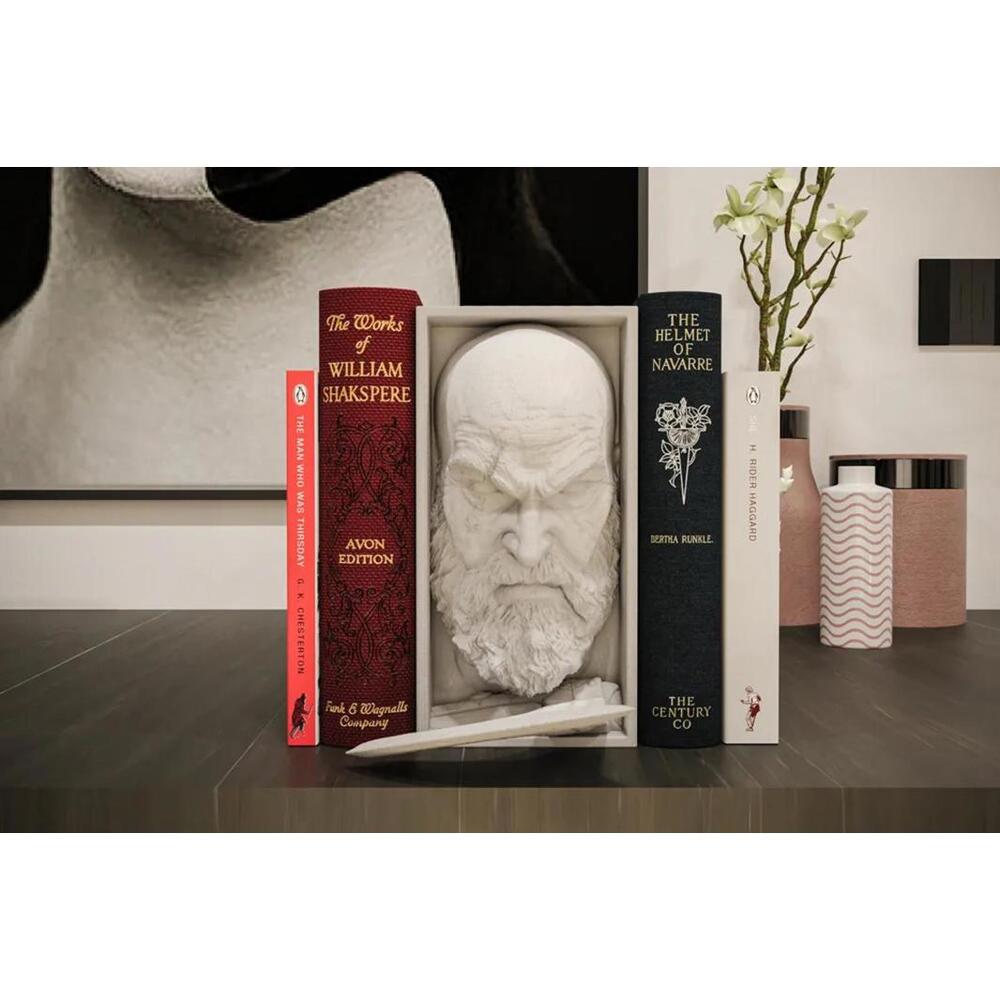 Kratos God of War Book Nook - Spartan Warrior Bookshelf Insert